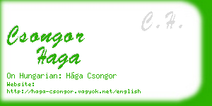 csongor haga business card